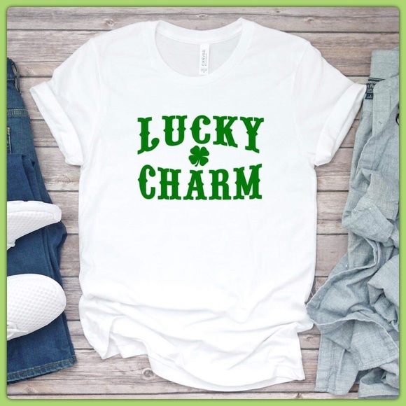Last day to order!! Men’s “Lucky” White T-shirt - Picture 4 of 4